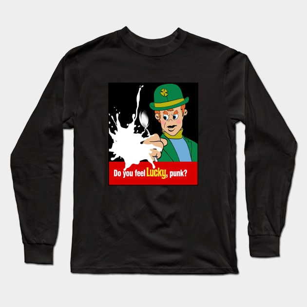 Do you feel Lucky? Long Sleeve T-Shirt by TechnoRetroDads